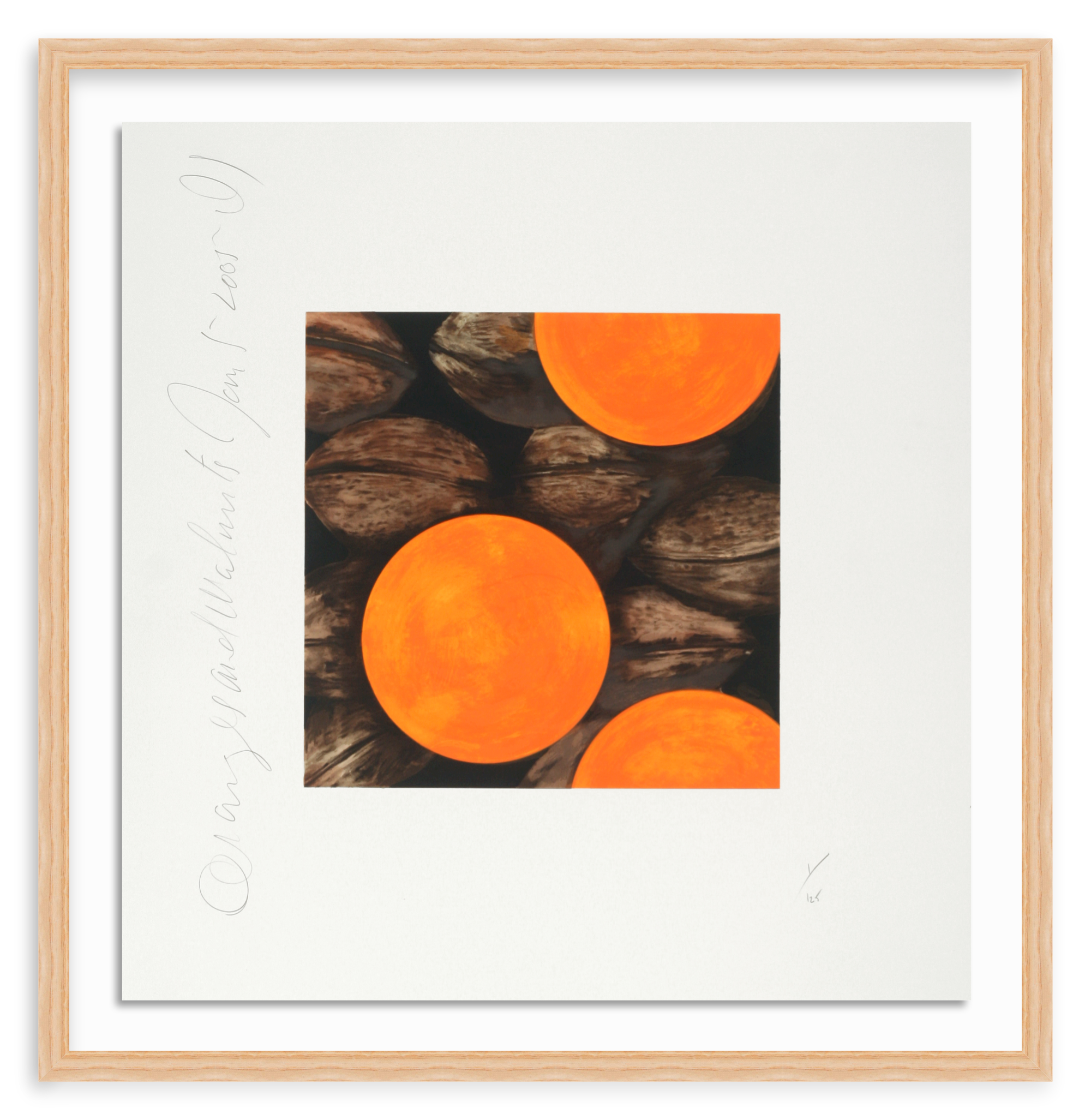 SULTAN, DONALD | Oranges and Walnuts, Jan. 5 2005