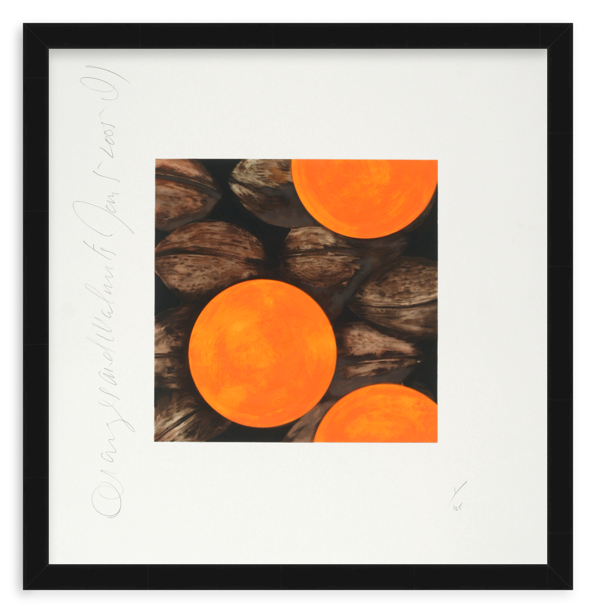 SULTAN, DONALD | Oranges and Walnuts, Jan. 5 2005