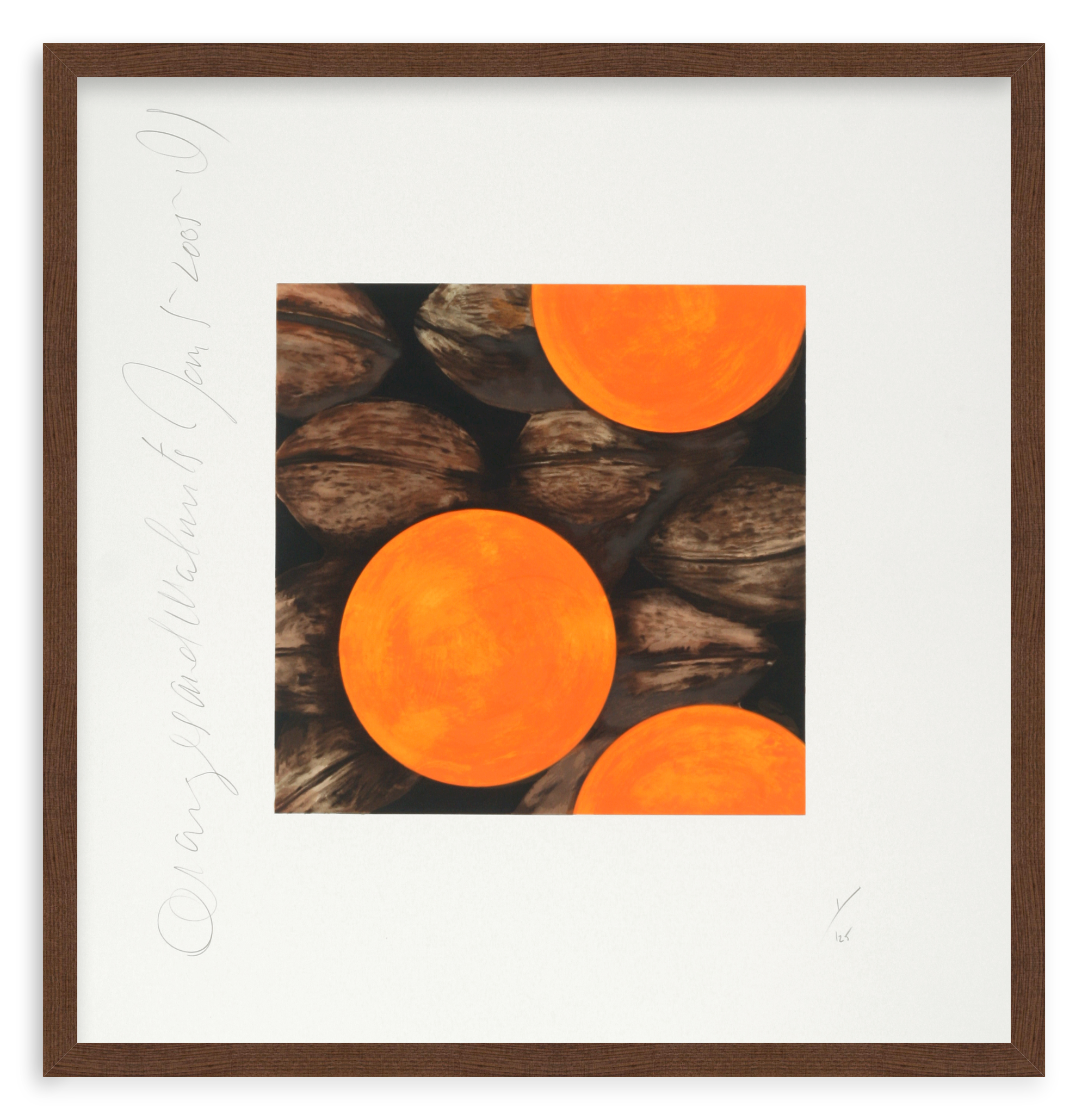 SULTAN, DONALD | Oranges and Walnuts, Jan. 5 2005