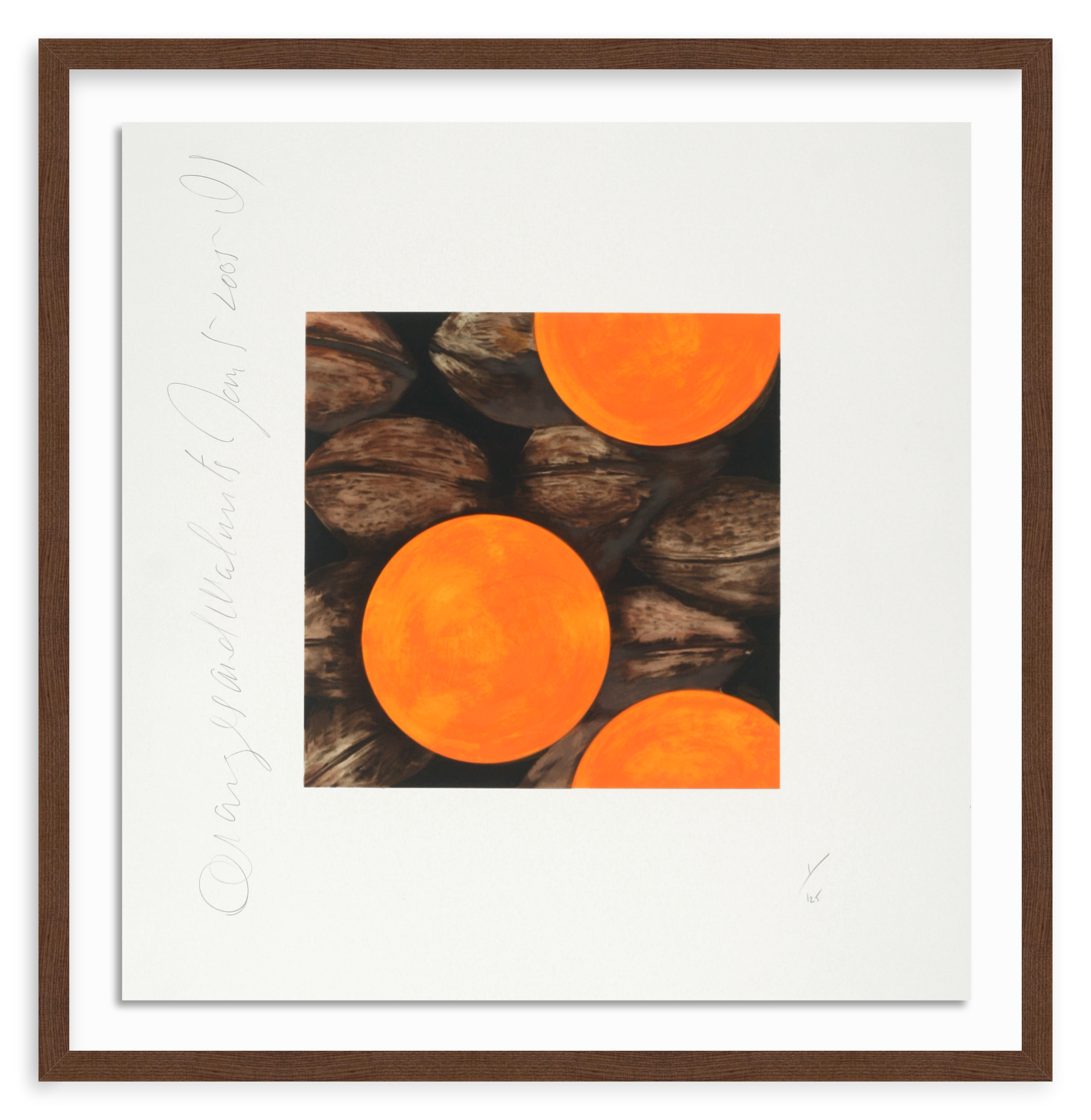 SULTAN, DONALD | Oranges and Walnuts, Jan. 5 2005
