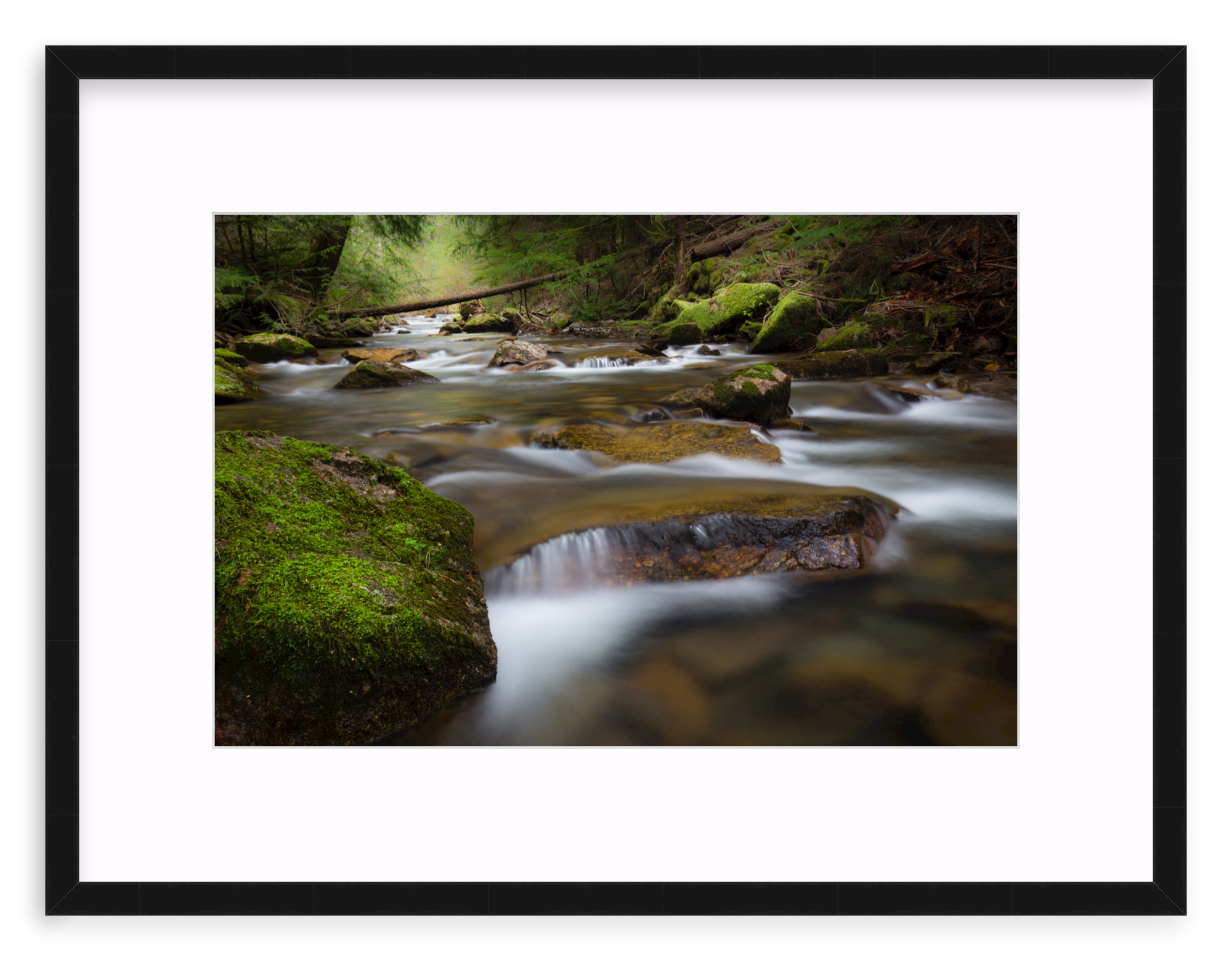 Mercer Slim / 18" x 12" | small waterfall in creek