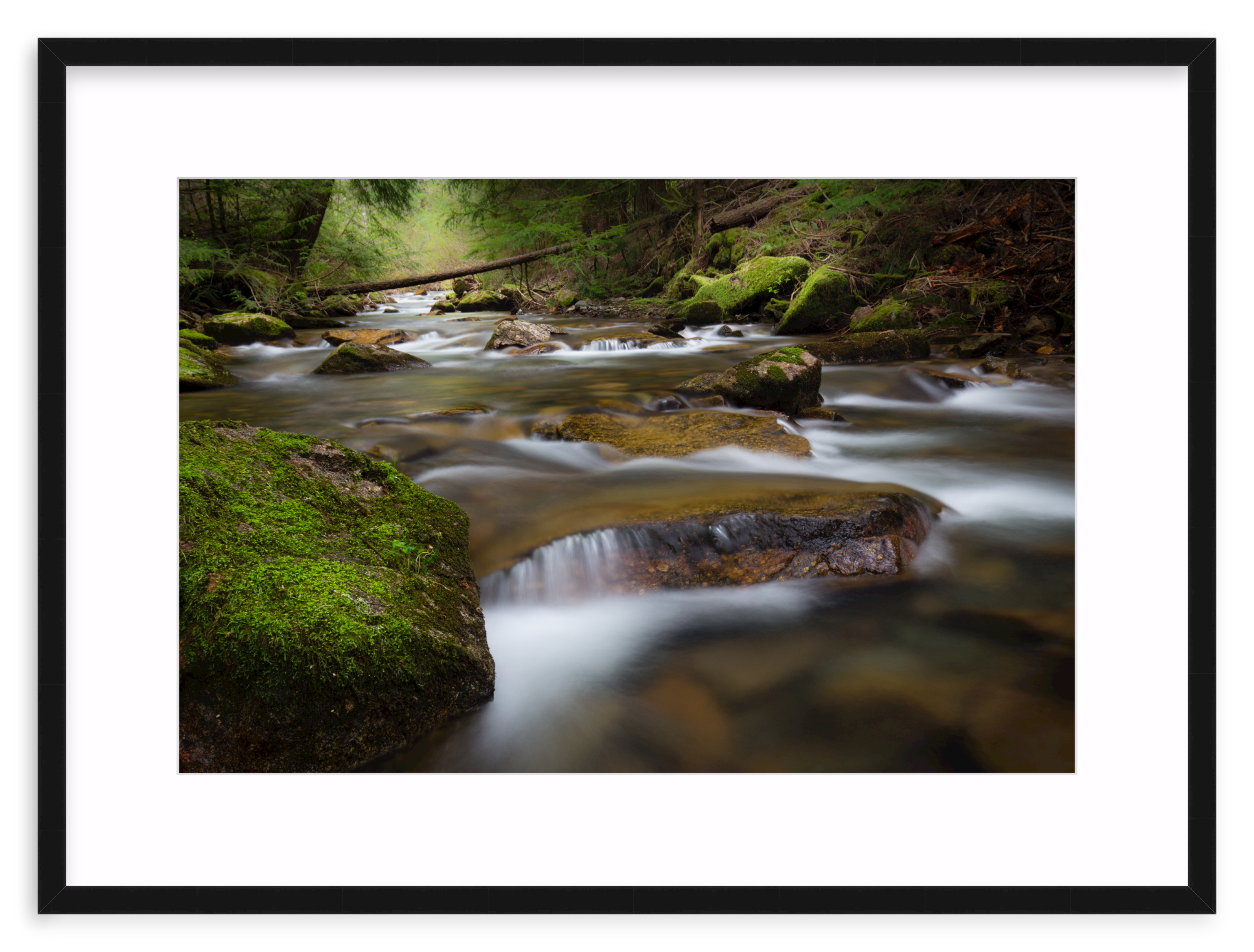 Mercer Slim / 24" x 16" | creek waterfall