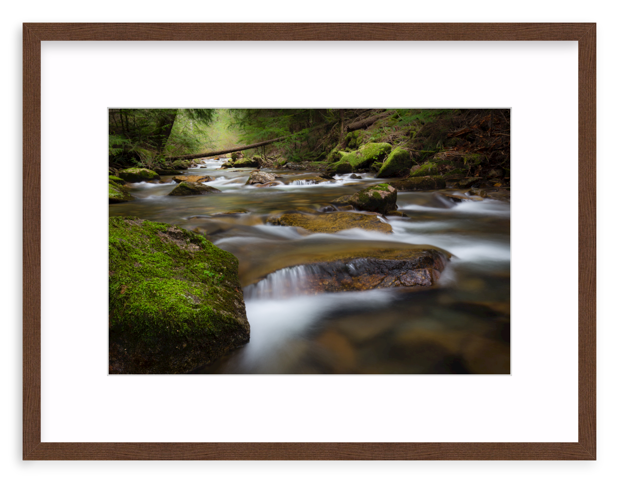 Walnut Gallery / 18" x 12" | small creek waterfall
