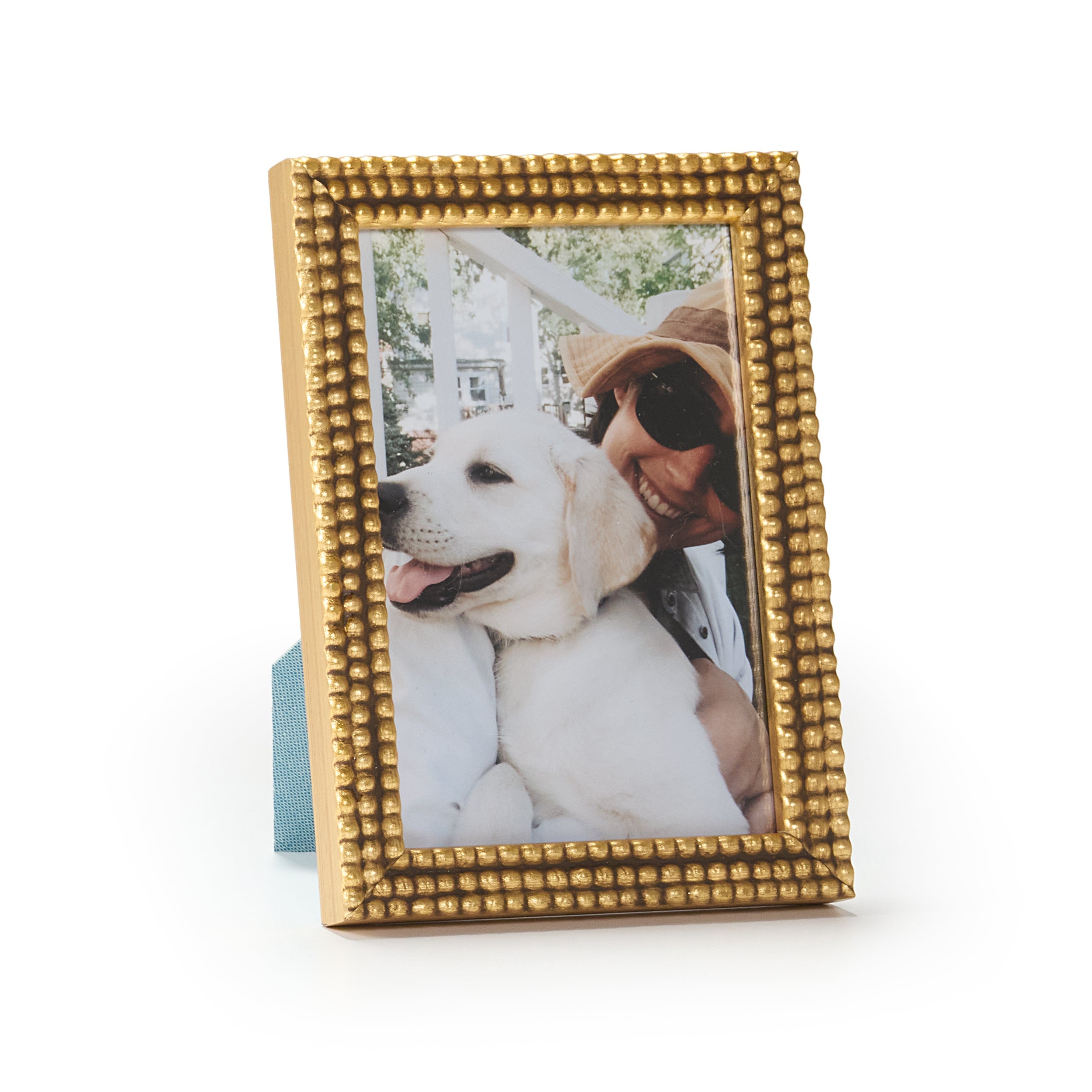 Gold / Portrait | Gold frame with a puppy